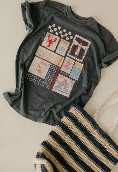 Seas the Day Stamp Graphic Tee (S-3XL)