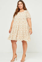 Load image into Gallery viewer, Alex Floral Dress in Vanilla (S-3XL)