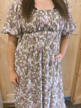 Load image into Gallery viewer, Cared For Floral Midi Dress (S-3XL)