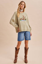 Load image into Gallery viewer, EMBROIDERED MALLARD DUCK SWEATSHIRT: LIGHT OLIVE