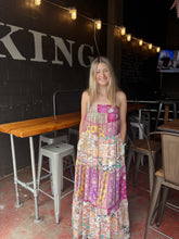 Load image into Gallery viewer, Hot Pink Mix Print Maxi Dress