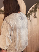 Load image into Gallery viewer, Macie Mineral Wash Sweatshirt in Sleet Grey