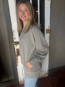 Sleet Pigment Dyed Sweatshirt (S-3XL)