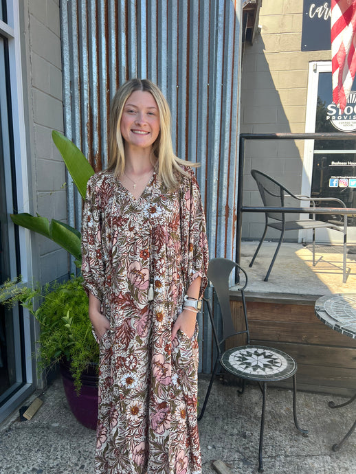 Allie Bohemian Floral Maxi Dress (S-3XL)