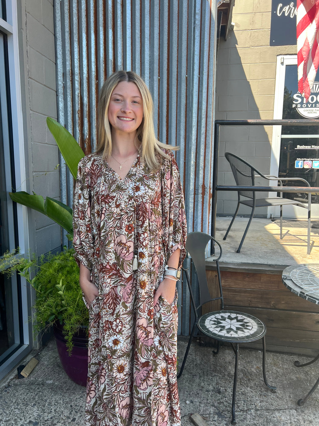 Allie Bohemian Floral Maxi Dress (S-3XL)