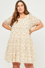 Load image into Gallery viewer, Alex Floral Dress in Vanilla (S-3XL)