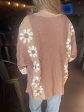Load image into Gallery viewer, Waffle Knit Lace Flower Pullover Top (S-3XL)