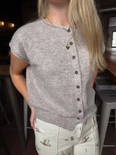 Load image into Gallery viewer, Taupe Short-Sleeve Sweater Cardigan Top (S-3X)