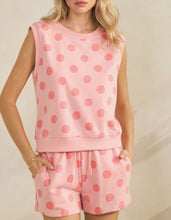 Load image into Gallery viewer, Polka Dot Tank Set in Blush