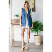 Load image into Gallery viewer, Denim Vest with Pockets