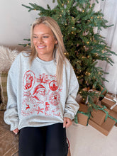 Load image into Gallery viewer, Christmas Postage Grey Sweatshirt (S-3XL)