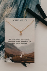 In the Valley | Christian Necklace Gift | Psalm 23:4: 18"