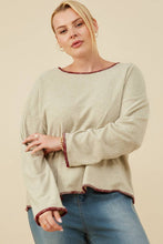 Load image into Gallery viewer, Burgundy Stitch Detailed Sweater