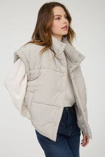Load image into Gallery viewer, Oversized Puffer Vest in Light Gray