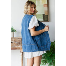 Load image into Gallery viewer, Denim Vest with Pockets