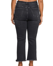 Load image into Gallery viewer, Black Mineral Wash High Rise Denim