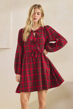 Load image into Gallery viewer, HOLIDAY DARLING PLAID DRESS