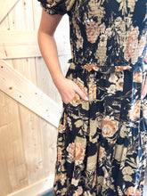 Load image into Gallery viewer, Antique Floral Smocked Puff Sleeve Dress (S-3XL)