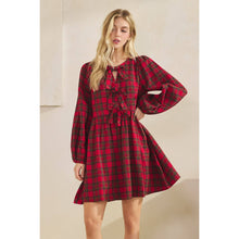 Load image into Gallery viewer, HOLIDAY DARLING PLAID DRESS