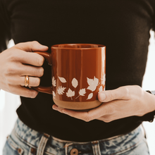 Load image into Gallery viewer, Fall Leaves Stoneware Coffee Mug