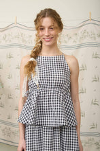 Load image into Gallery viewer, Black &amp; White Sleeveless Gingham Tank Top