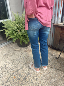 Ellie Dark Washed Cropped Denim (0-38)