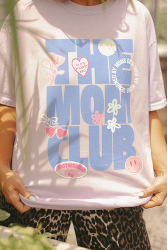 The Mom Club Sticker Patch Graphic Tee (S-3XL)