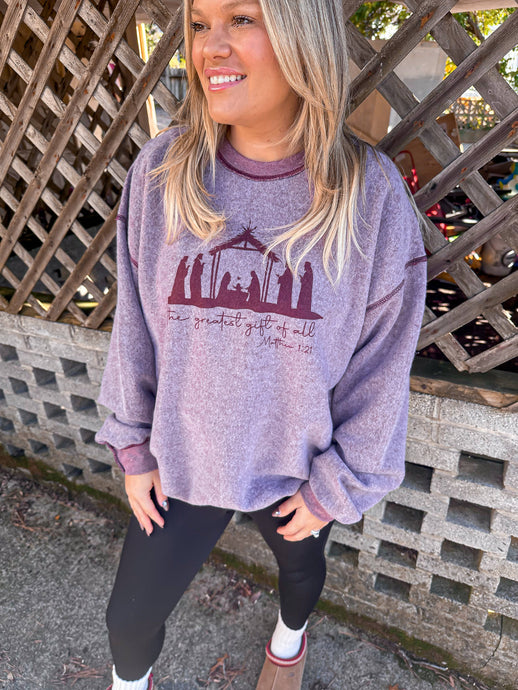 Greatest Gift of all- Inside out Printed Sweatshirt (S-3XL)