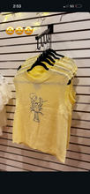 Load image into Gallery viewer, Butter Yellow Lobster Sweater Tank