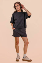 Load image into Gallery viewer, Chelsea Mineral Washed Set in Black (S-3XL)