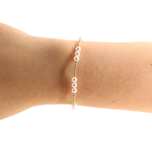 Load image into Gallery viewer, ILY Pearl Bracelet in Gold: Standard 6.75 inch
