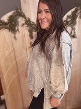 Load image into Gallery viewer, Macie Mineral Wash Sweatshirt in Sleet Grey