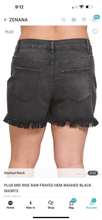 Load image into Gallery viewer, Black Denim Shorts