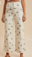 Load image into Gallery viewer, Mallard Duck Cropped Flare Denim (S-XL)