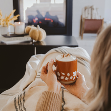 Load image into Gallery viewer, Fall Leaves Stoneware Coffee Mug