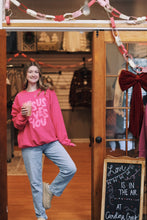 Load image into Gallery viewer, Smiley Jesus Loves You Puff Sweatshirt