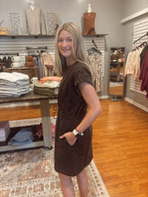 Load image into Gallery viewer, Lyla Leopard Drawstring Dress (XS-3XL)