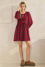Load image into Gallery viewer, HOLIDAY DARLING PLAID DRESS