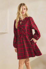 Load image into Gallery viewer, HOLIDAY DARLING PLAID DRESS