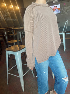 Ella Ribbed Long Sleeve (S-3XL) | 2 Colors