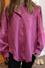 Load image into Gallery viewer, Cotton Balloon Sleeve Button Down
