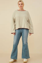 Load image into Gallery viewer, Burgundy Stitch Detailed Sweater