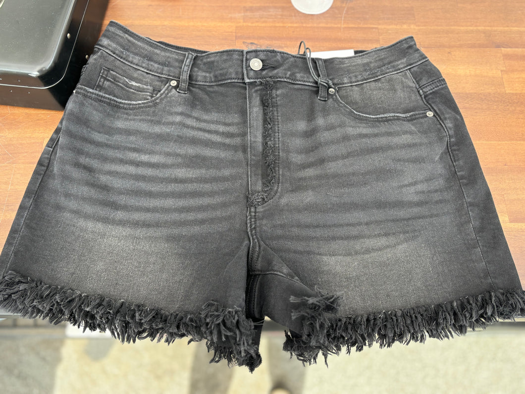 Black Denim Shorts