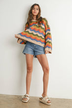 Load image into Gallery viewer, Wavy Baby Color Block Sweater