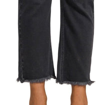 Load image into Gallery viewer, Black Mineral Wash High Rise Denim