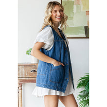 Load image into Gallery viewer, Denim Vest with Pockets
