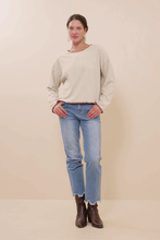 Load image into Gallery viewer, Burgundy Stitch Detailed Sweater