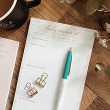 Load image into Gallery viewer, Daily He Leads Me Notepad | Blush Floral