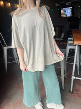 Load image into Gallery viewer, Charlie Oversized Acid Wash Tee in Sleet Gray (S-3XL)