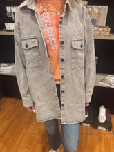 Load image into Gallery viewer, Dusty Gray Denim Shacket (S-3XL)